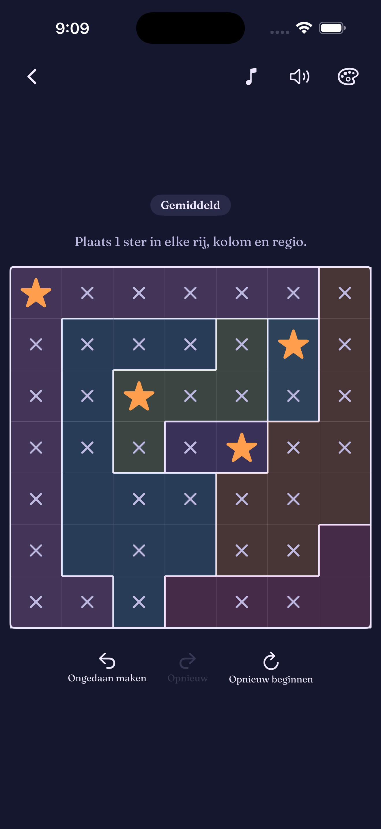 Solving a puzzle mid-board