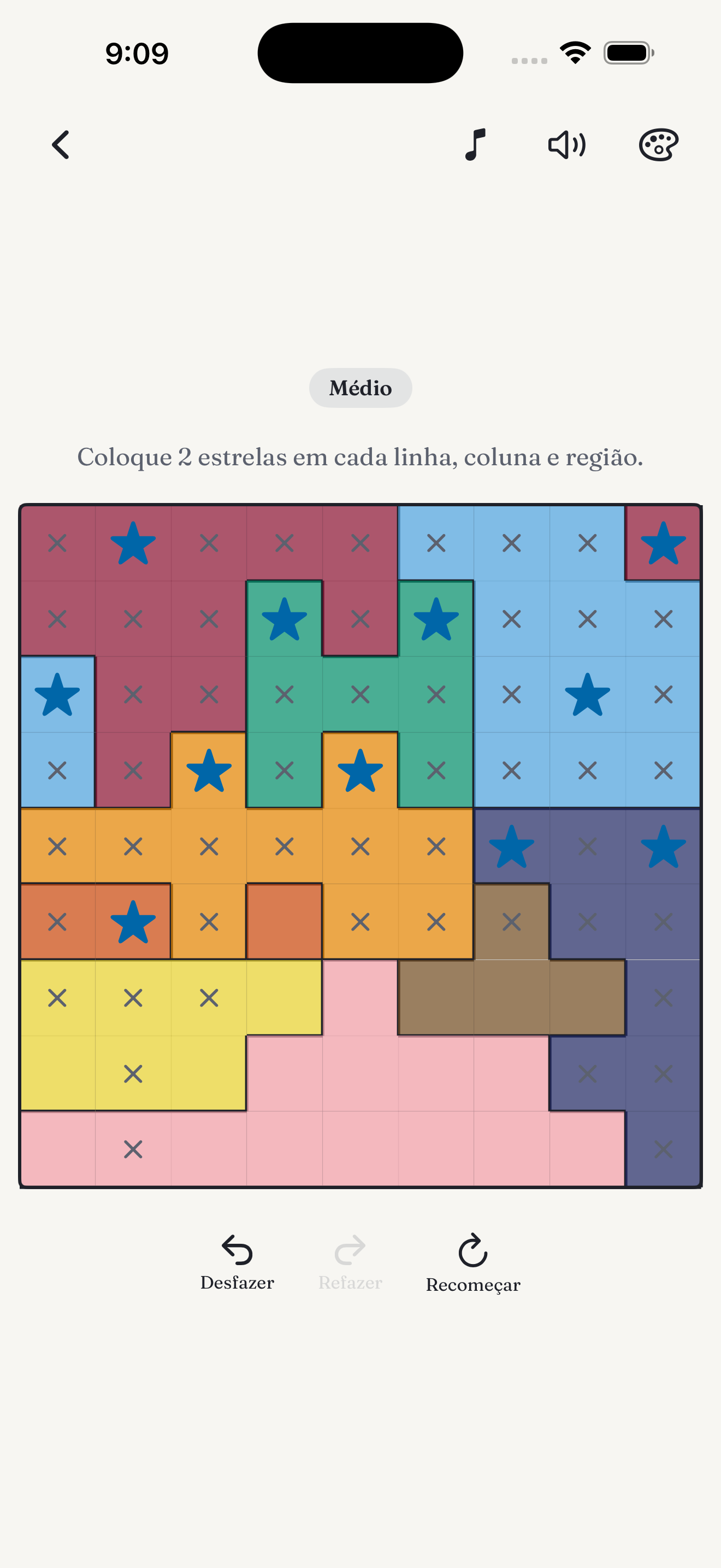 A two-star puzzle on the accessible theme